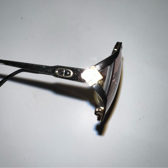 Dior Glasses Rhinestones on Gold frames Real Vintage - Picture 6 of 9